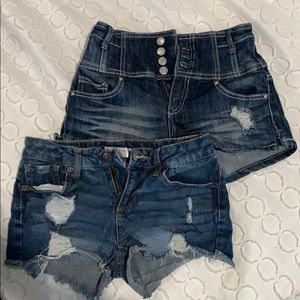 Almost famous/no boundaries Jean shorts size 3